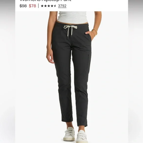 Vuori Womens Ripstop Pants Size Small Dusty Rose / Mauve - Picture 13 of 13